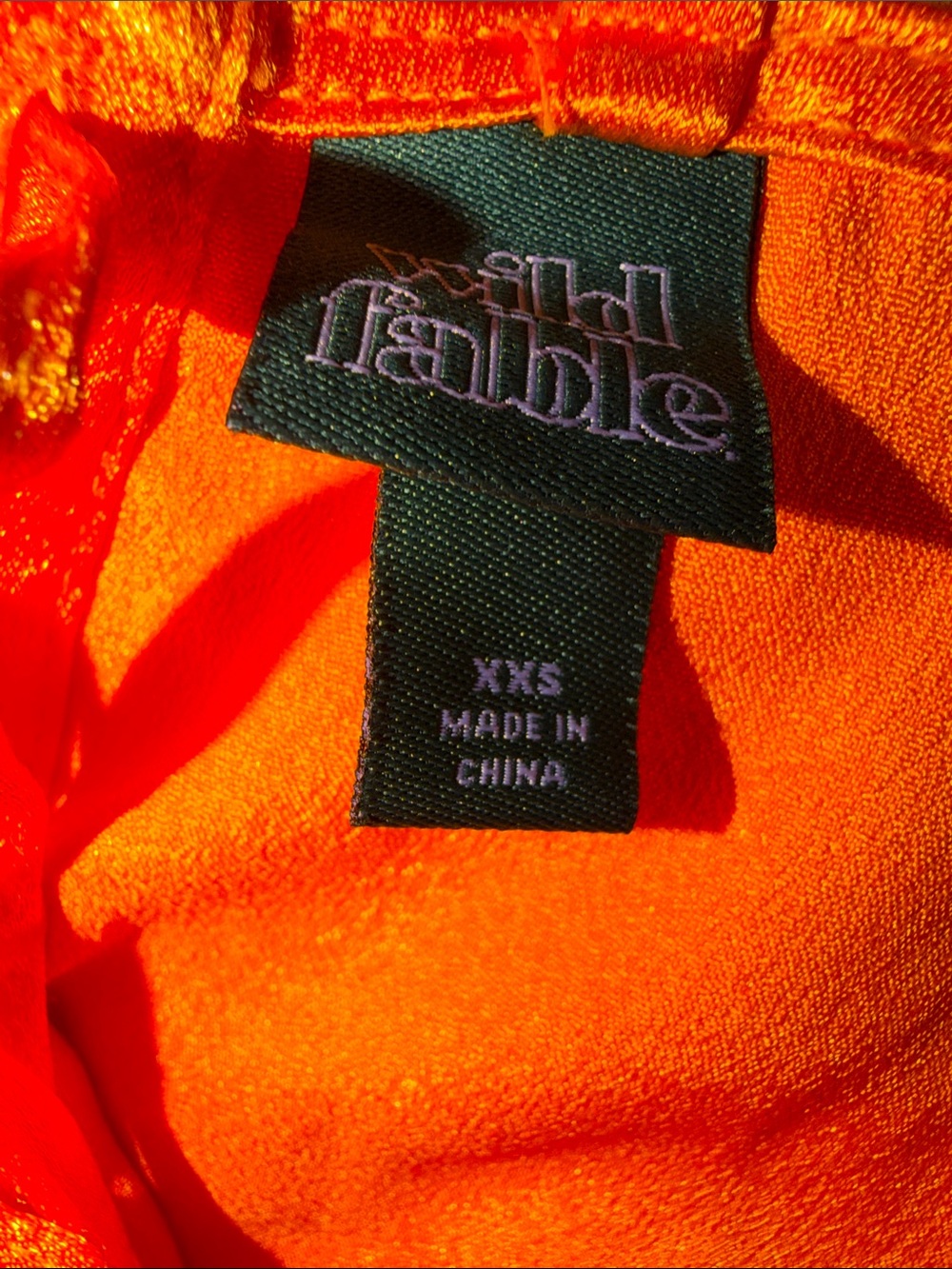 wild fable Orange Satin Spaghetti-Strap Mini Dress - Picture 9 of 10